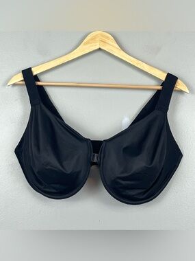 Spanx black Bra-llelujah unlined underwire bra, 42DD.